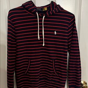 Polo by Ralph Lauren women's  Navy and Red Striped Hoodie